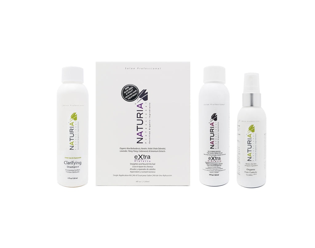Organic Botox eXtra Violette Smoothing Hair Treatment Tryout Kit By Naturia